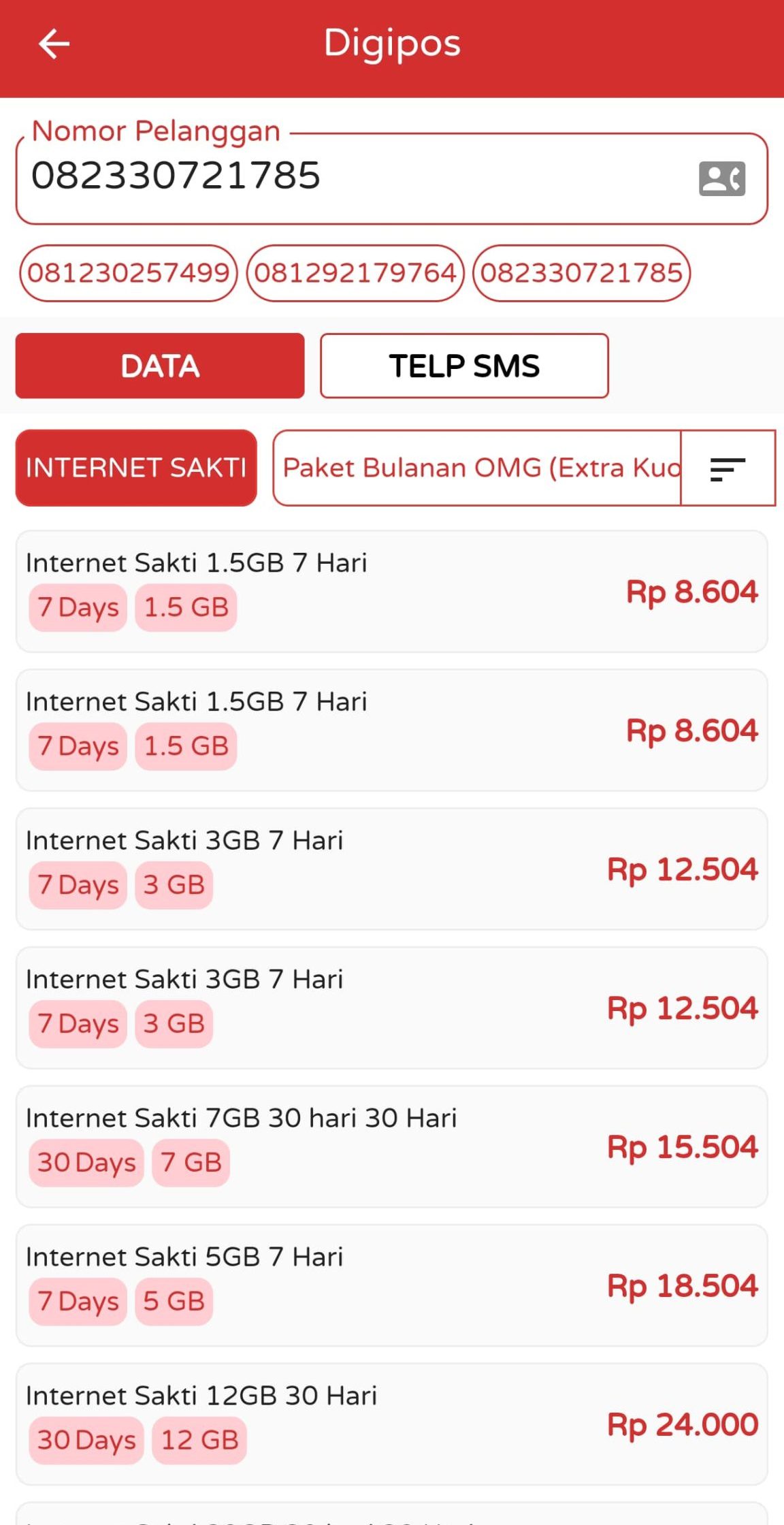 Digipos Telkomsel